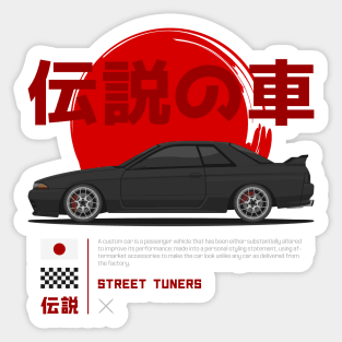 Street Tuner Black GTR R32 JDM Sticker